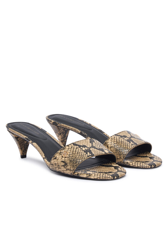 Tommy Hilfiger Papucs Tommy Hilfiger Th Mid Mule FW0FW09429 Bézs