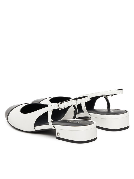 MICHAEL Michael Kors Baleríny MICHAEL Michael Kors Perla 40R4PLFP1L Biela