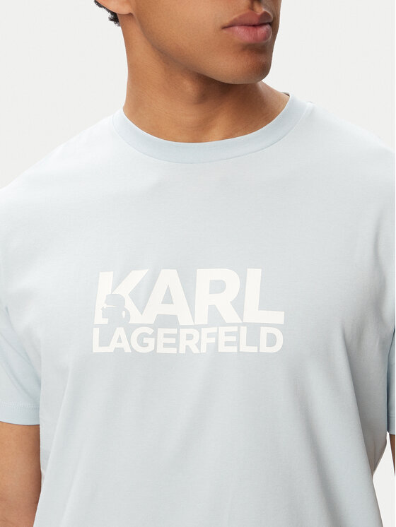 KARL LAGERFELD KARL LAGERFELD Camiseta 755780 563235 Azul claro Regular Fit