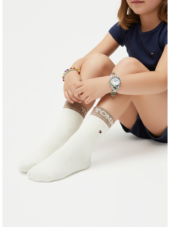 Tommy Hilfiger Calzini lunghi Tommy Hilfiger 701236328 Écru