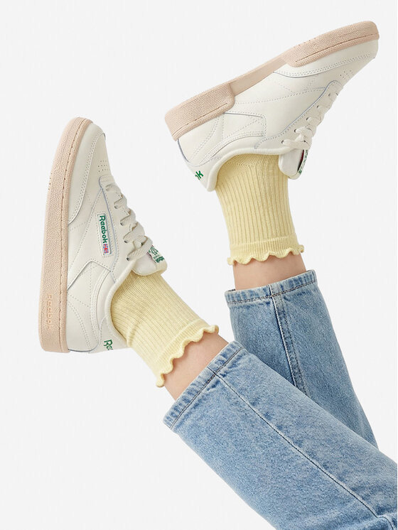 Reebok Сникърси Reebok EO-CLUB C 100046748 Екрю