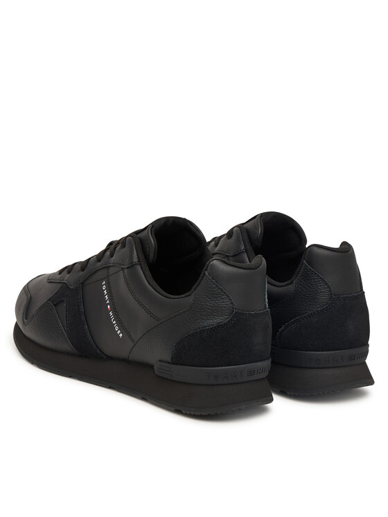 Tommy Hilfiger Sneakersy Tommy Hilfiger T Hilfiger Core Lth Runner FM0FM06002 Czarny