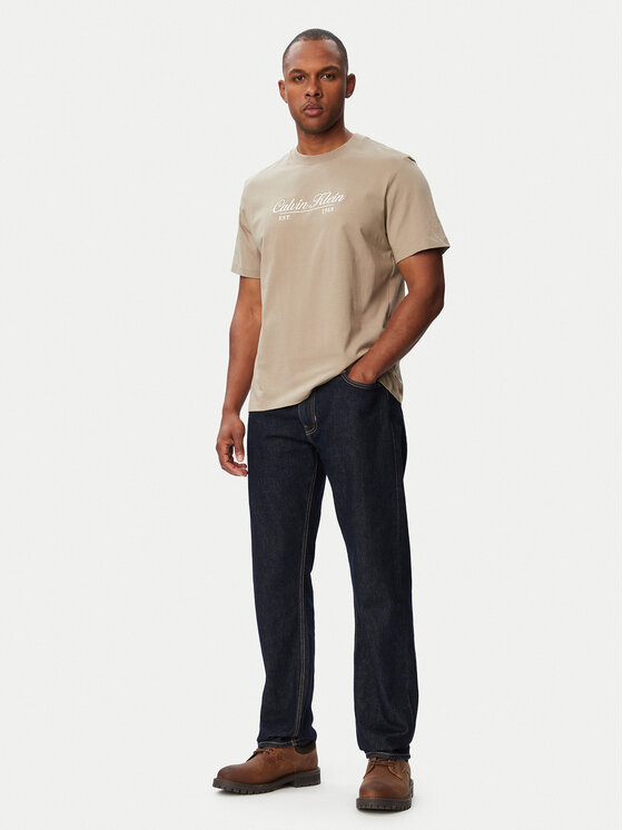 Calvin Klein Jeans Calvin Klein Jeans Camiseta LV04RG822G Beige oscuro Regular Fit
