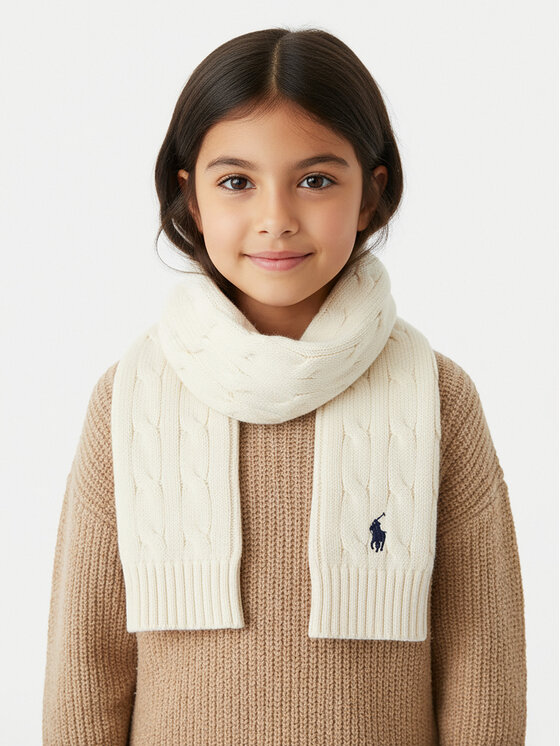 Polo Ralph Lauren Зимен шал Polo Ralph Lauren 323953206005 Екрю