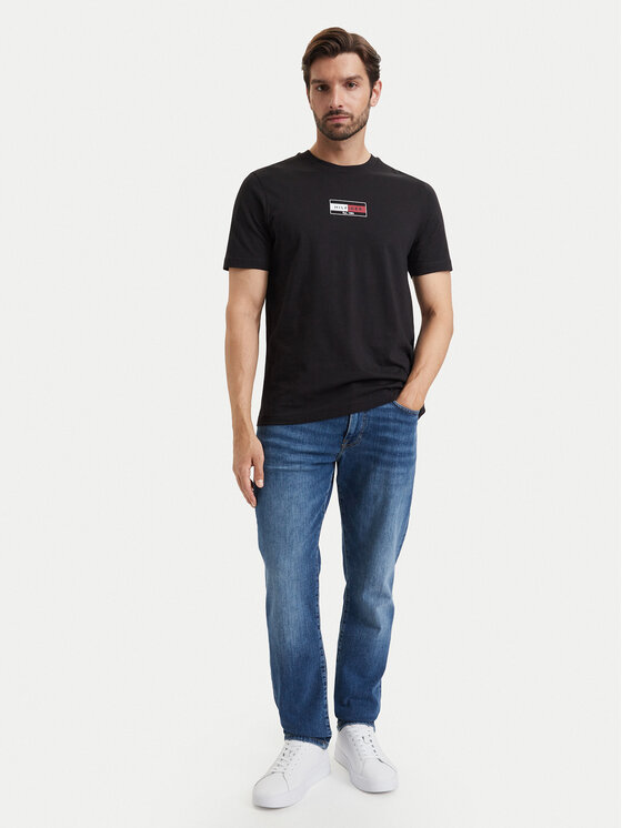 Tommy Hilfiger Tommy Hilfiger Camiseta Brand Love MW0MW44882 Negro Regular Fit