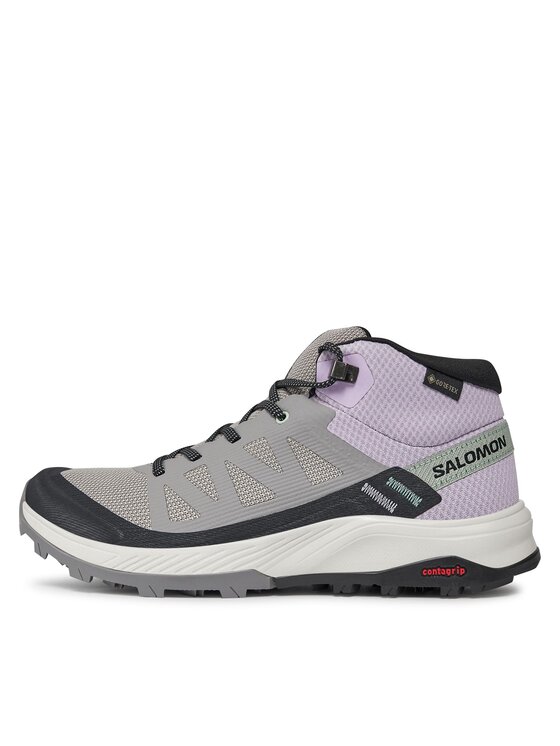 Salomon Трекінгові черевики Salomon Outrise Mid GORE-TEX L47160600 Сірий
