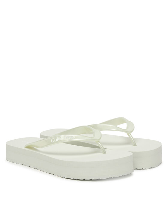 Calvin Klein Джапанки Calvin Klein Flatform Flip Flop Met Tpu HW0HW03120 Светлосин