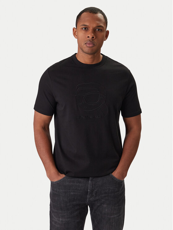 KARL LAGERFELD KARL LAGERFELD Camiseta 755052 561224 Negro Regular Fit