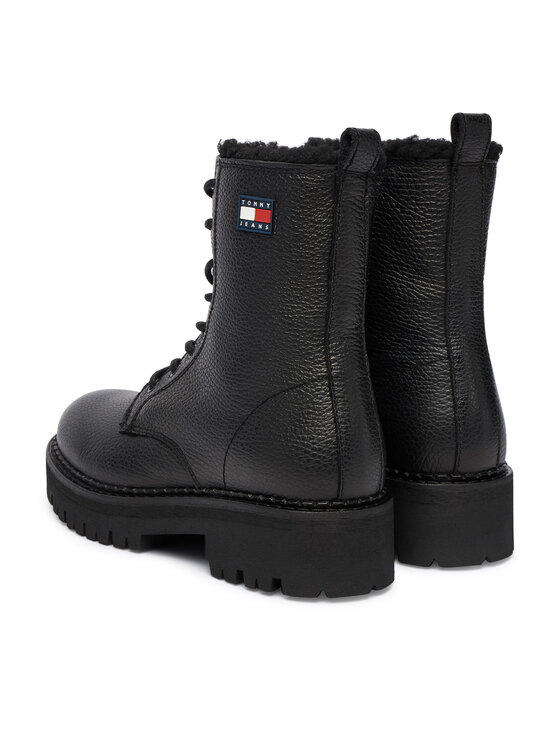 Tommy Jeans Scarponcini Tommy Jeans Tjw Urban Laceup Boot Wl EN0EN02906 Nero