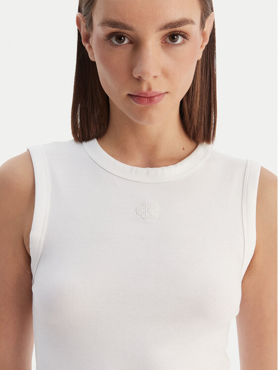 Calvin Klein Jeans Calvin Klein Jeans Top LV047B265G Blanco Slim Fit