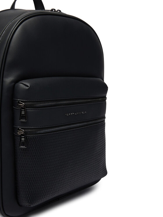Tommy Hilfiger Rucsac Tommy Hilfiger Th Woven Backpack AM0AM14093 Negru