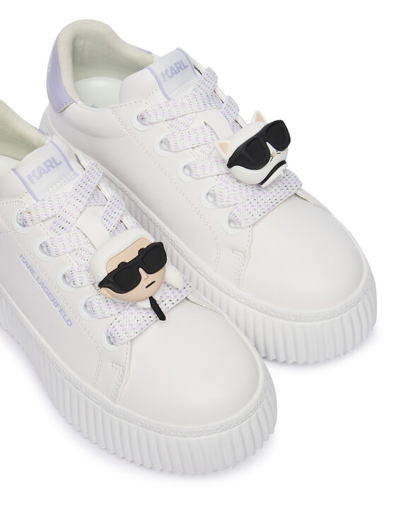 KARL LAGERFELD Снікерcи KARL LAGERFELD Kreeper Lo KL42336T Écru