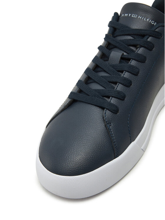 Tommy Hilfiger Laisvalaikio batai Tommy Hilfiger Th Court Lth Detail Ess FM0FM05367 Tamsiai mėlyna