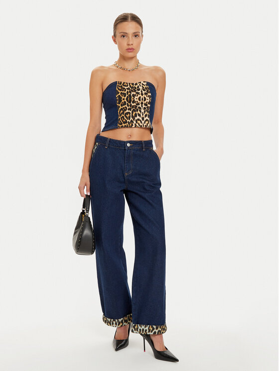 Noisy May Noisy May Топ 27033511 Cиній Slim Fit