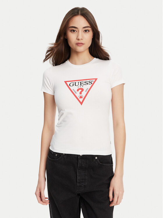 Guess Jeans Guess Jeans Футболка W4YI04 J1314 Білий Regular Fit