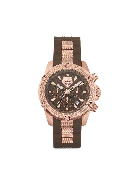 Plein Sport Часовник Plein Sport Hurricane PSDBA0623 Кафяв