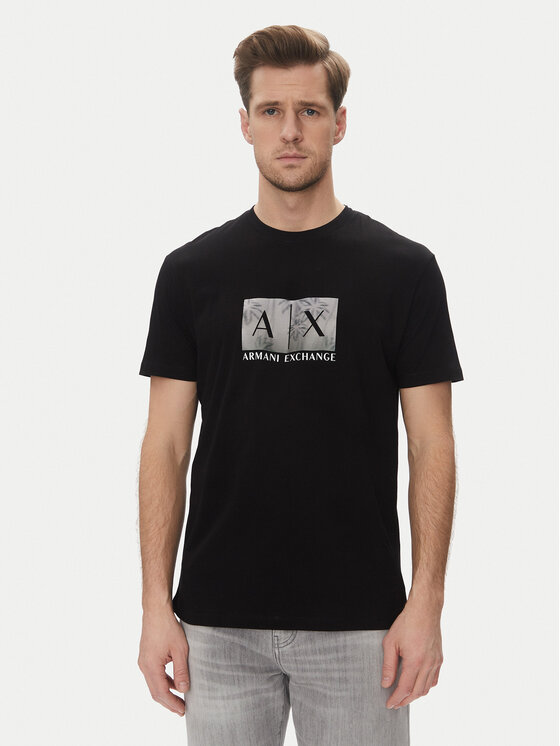Armani Exchange Armani Exchange Футболка XM000555 AF10358 UC001 Чорний Regular Fit