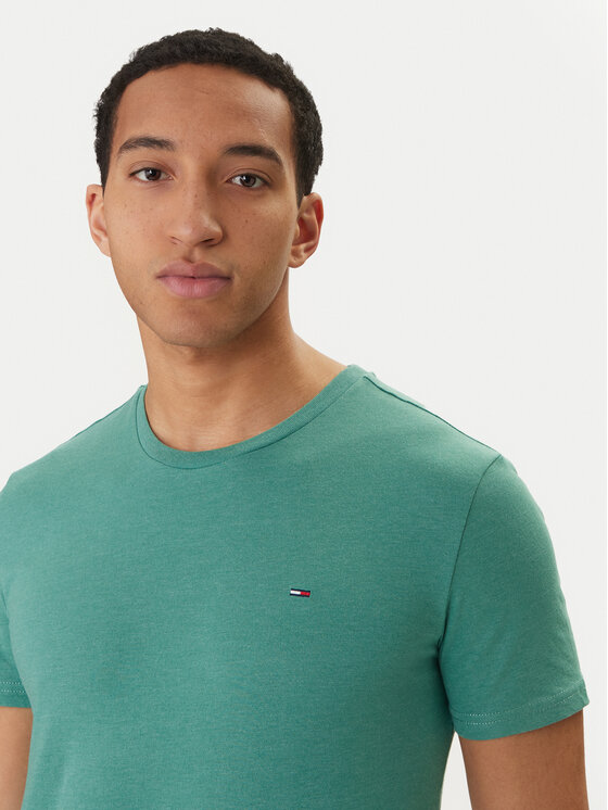 Tommy Jeans Tommy Jeans Camiseta DM0DM20363 Verde Slim Fit