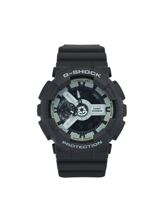 G-Shock Годинник G-Shock Hidden Glow GA-110HD-8AER Сірий