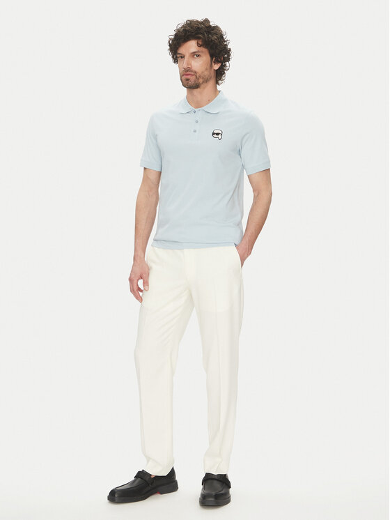 KARL LAGERFELD KARL LAGERFELD Polo marškinėliai 745710 552224 Žydra Regular Fit