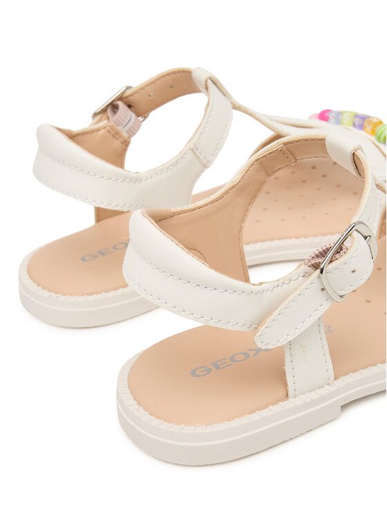 Geox Σανδάλια Geox Jr Sandal Karly J6535H 000BC C1000 S Λευκό