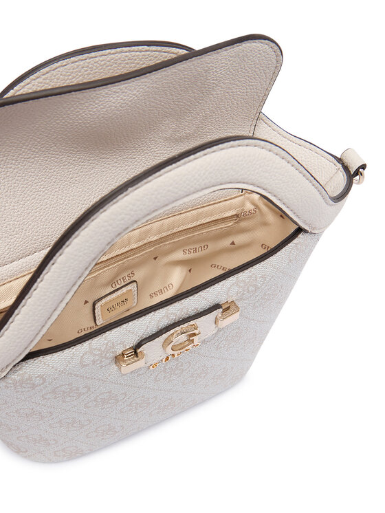 Guess Ročna torba Guess Lindsey Mini HWSG97 49750 Kremna