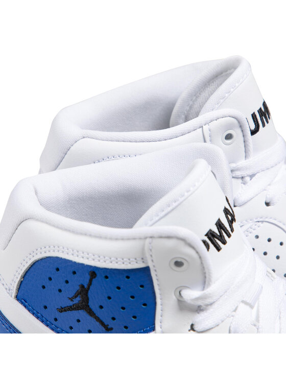 jordan access white blue