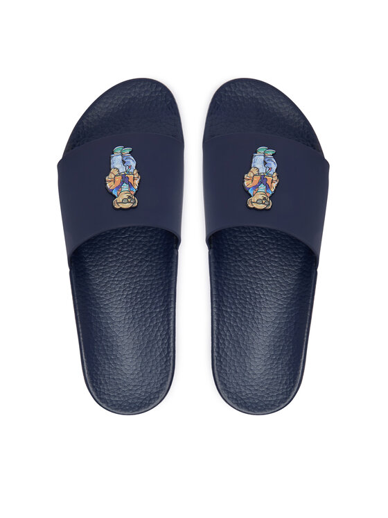 Polo Ralph Lauren Шльопанці Polo Ralph Lauren Polo Bear Slide 809P09762002 Cиній