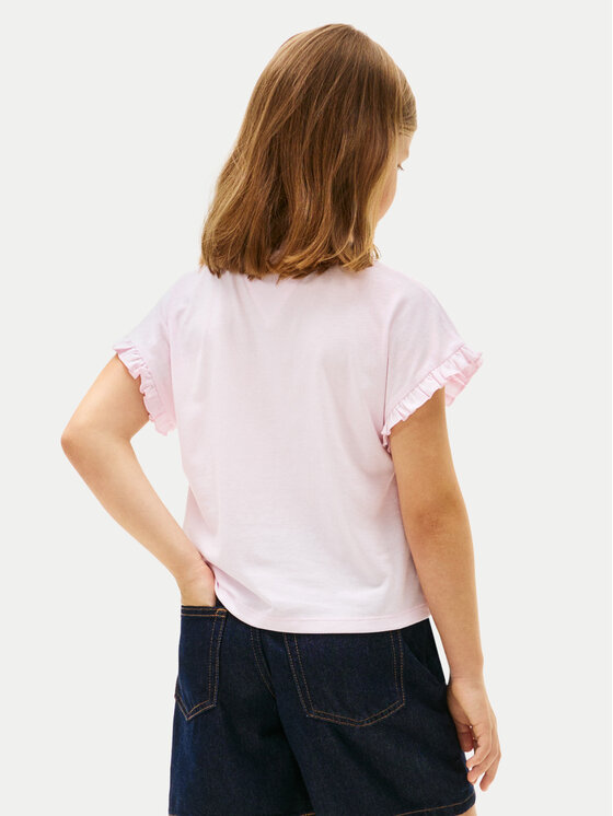Tommy Hilfiger Tommy Hilfiger Camiseta Essential KG0KG08970 Rosa claro Relaxed Fit