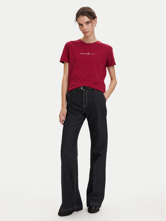 Beverly Hills Polo Club Beverly Hills Polo Club Camiseta P-SS26W-TS6510 Guinda/burdeos Regular Fit