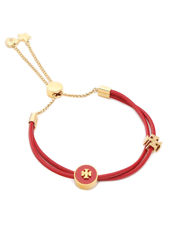 Tory Burch Pulsera Tory Burch Kira Enamel Slider Bracelet 86248 Rojo