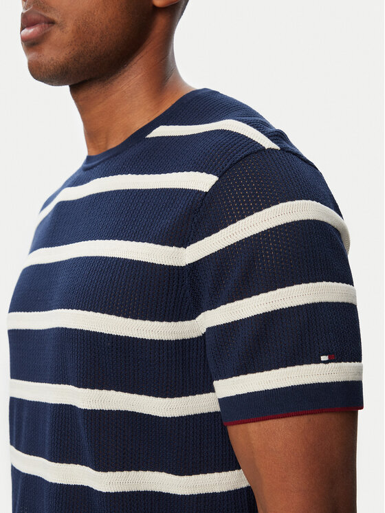 Tommy Hilfiger Tommy Hilfiger Džemper Breton MW0MW43942 Tamnoplava Regular Fit