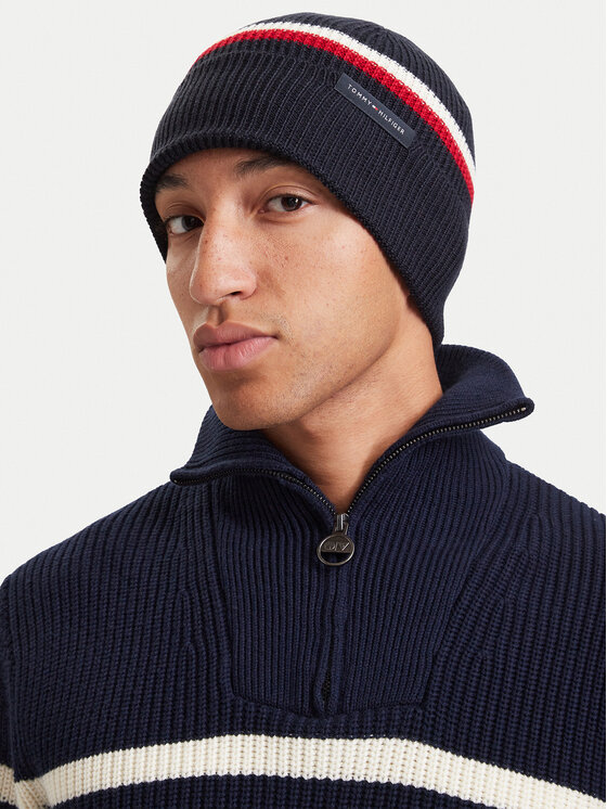 Tommy Hilfiger Čiapka Tommy Hilfiger AM0AM14534 Tmavomodrá
