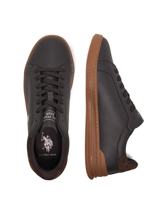 U.S. Polo Assn. Сникърси U.S. Polo Assn. EO-SANDRO001M/GY1 Тъмнокафяв