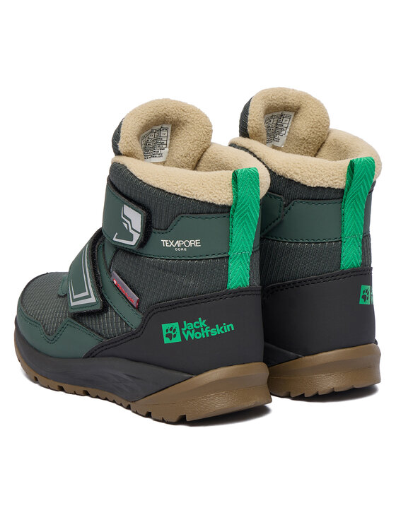 Jack Wolfskin Снігоходи Jack Wolfskin Polar Bear B Texapore Mid VC K A62144 E0206 Зелений