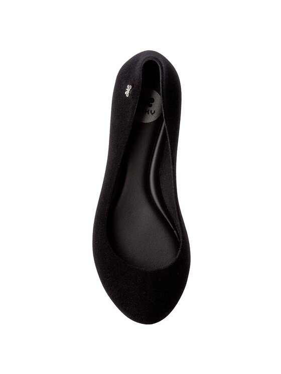 Zaxy Baleríny Zaxy Pop Flocked Fem 82001 Čierna