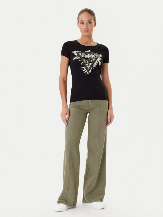 Guess Guess Camiseta W5YI13 J1314 Negro Regular Fit