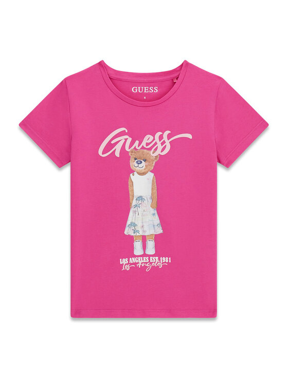 Guess Guess Футболка J6GI04 K6YW4 Рожевий Regular Fit