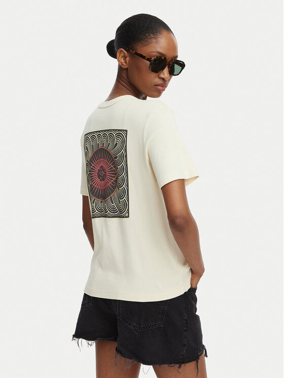 RVCA RVCA Camiseta Daily 23B351502 Crema Regular Fit