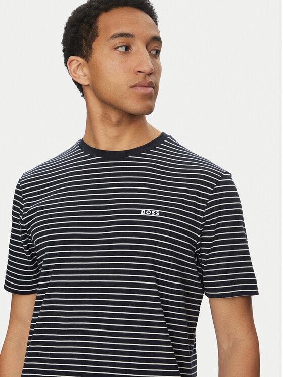 BOSS BOSS Футболка TalesStripe 50499334 Чорний Relaxed Fit