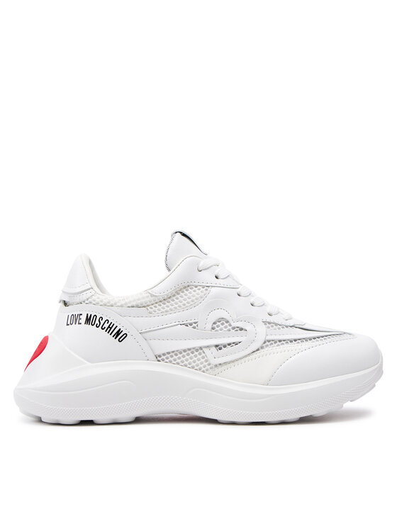 LOVE MOSCHINO Sneakersy LOVE MOSCHINO JA15366G1IIQA10A Biela