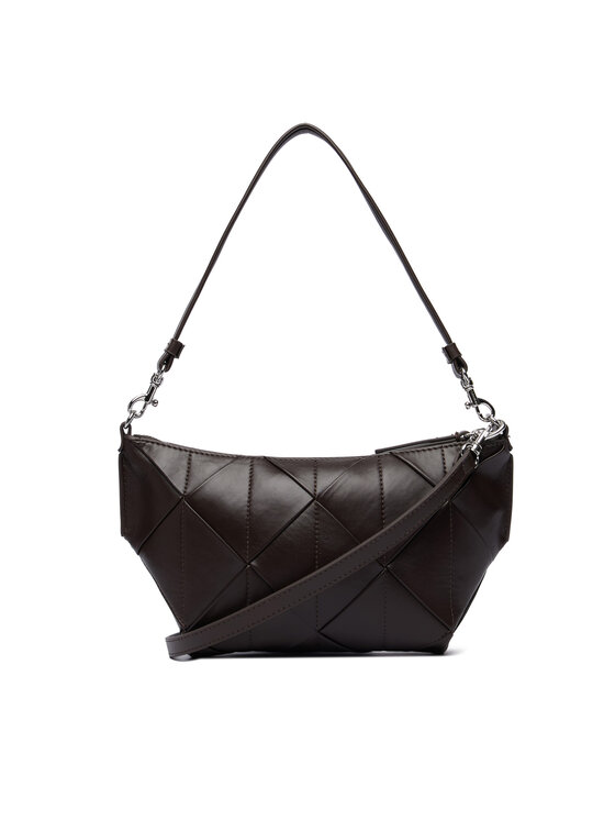 Calvin Klein Дамска чанта Calvin Klein Woven Shoulder Bag LV04F3546G Кафяв