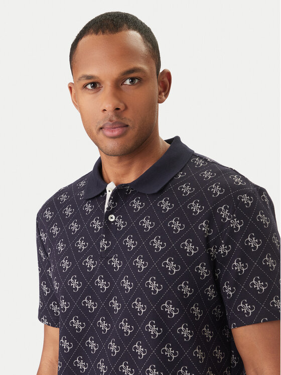 Guess Guess Поло M6GP04 K3073 Cиній Regular Fit