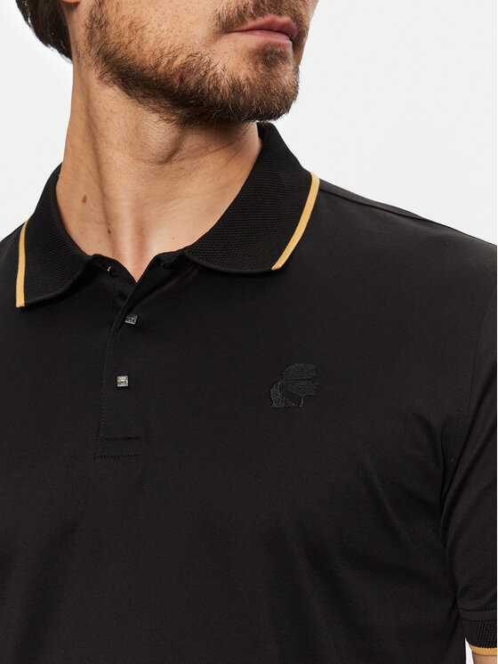 KARL LAGERFELD KARL LAGERFELD Polo marškinėliai 745080 551200 Juoda Regular Fit