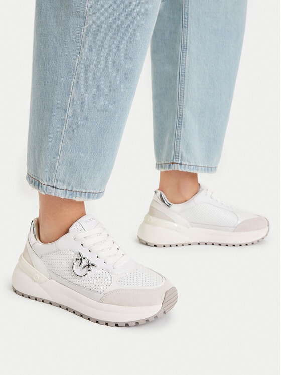 PINKO Sneakersy PINKO Gem 15 SS0149P069 Bílá