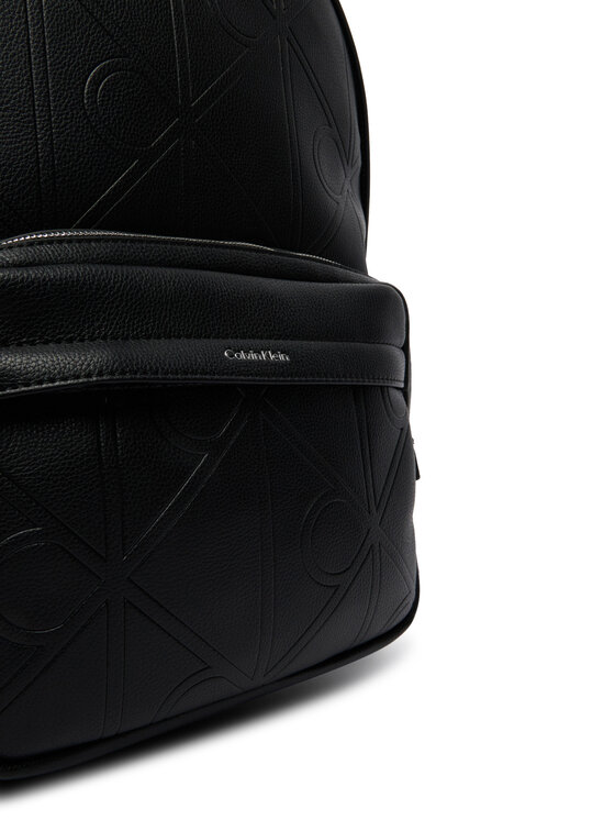 Calvin Klein Kuprinės Calvin Klein Emblem Aop Emboss Round Backpack LV04D3398G Juoda