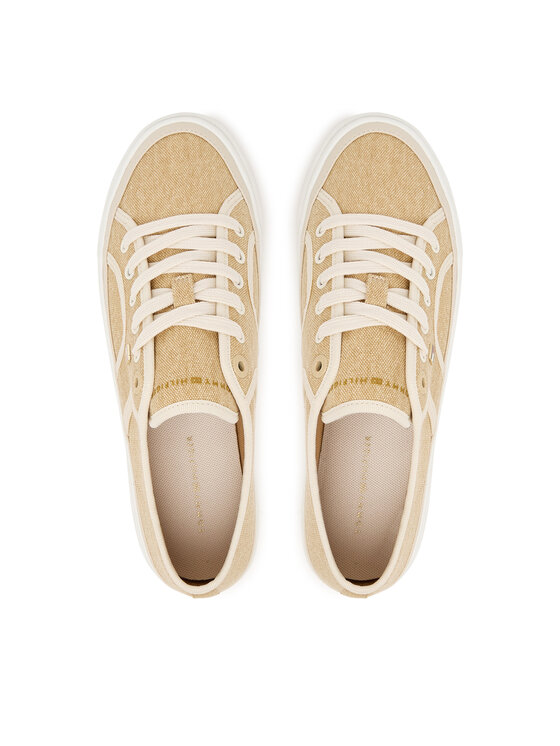 Tommy Hilfiger Teniși Tommy Hilfiger Platform Vulc Piping FW0FW09394 Galben