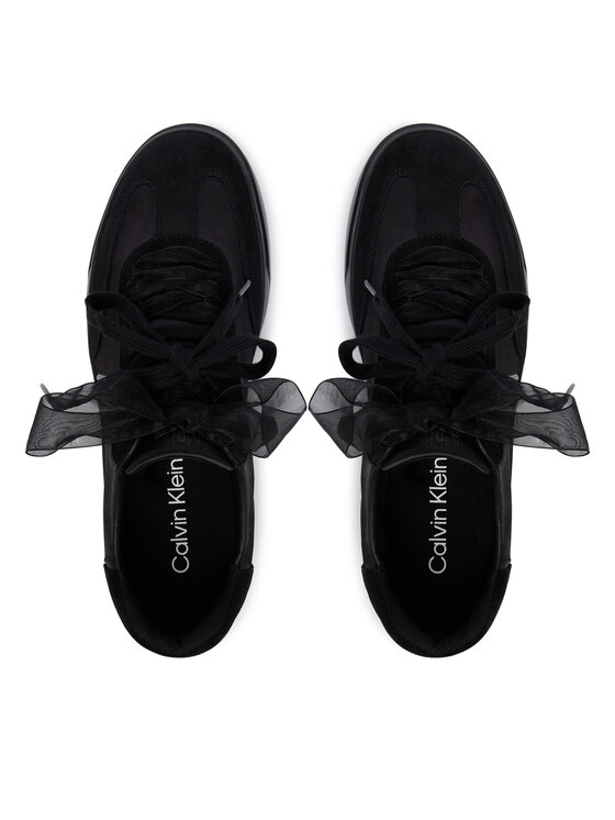 Calvin Klein Sneakers Calvin Klein Low Pro Cupsole Wt Satin Mix HW0HW03288 Negru