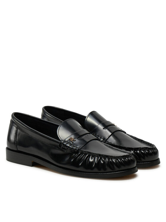 Tommy Hilfiger Mokasīni Tommy Hilfiger Loafer Abrasivato Leather FW0FW08617 Melns