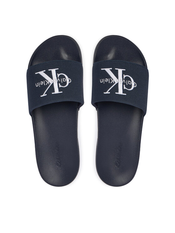 Calvin Klein Šlepetės Calvin Klein Ess Slide Cv YM0YM01393 Tamsiai mėlyna